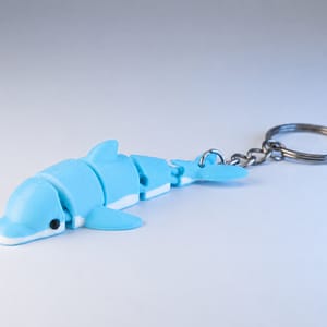 Flexi delfin kulcstartó