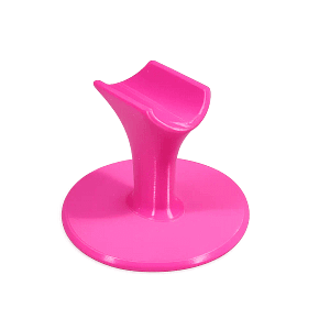Rózsaszín ergonomikus manikűr ujjtámasz 3D nyomtatott kivitelben